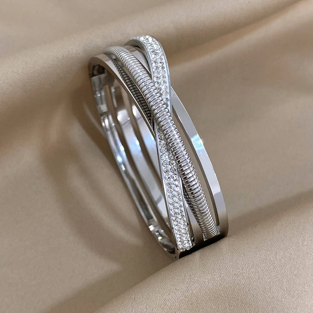 Luxury Stainless Steel Bracelet Stack