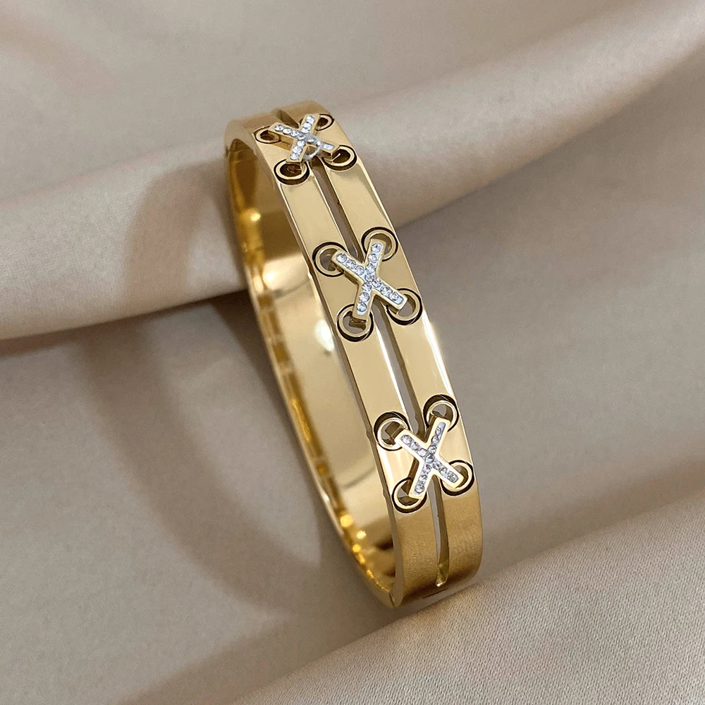 Luxury Stainless Steel Bracelet Stack