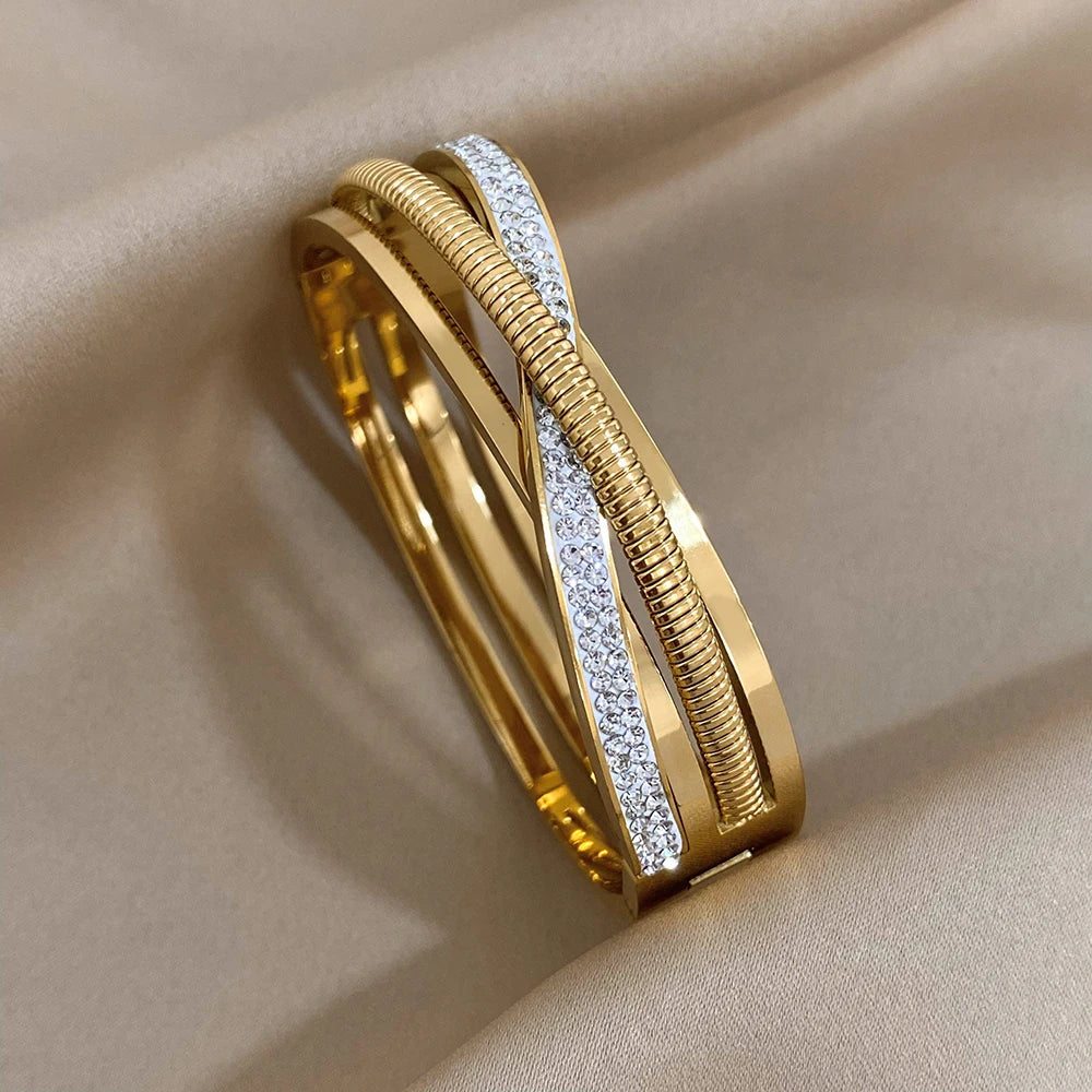 Luxury Stainless Steel Bracelet Stack