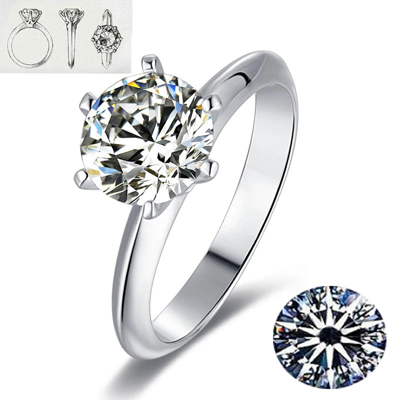 Brilliant Moissanite Engagement Ring