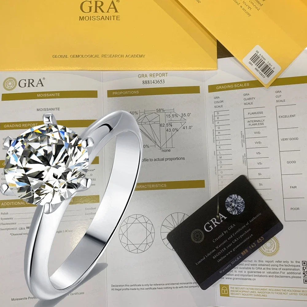 Brilliant Moissanite Engagement Ring