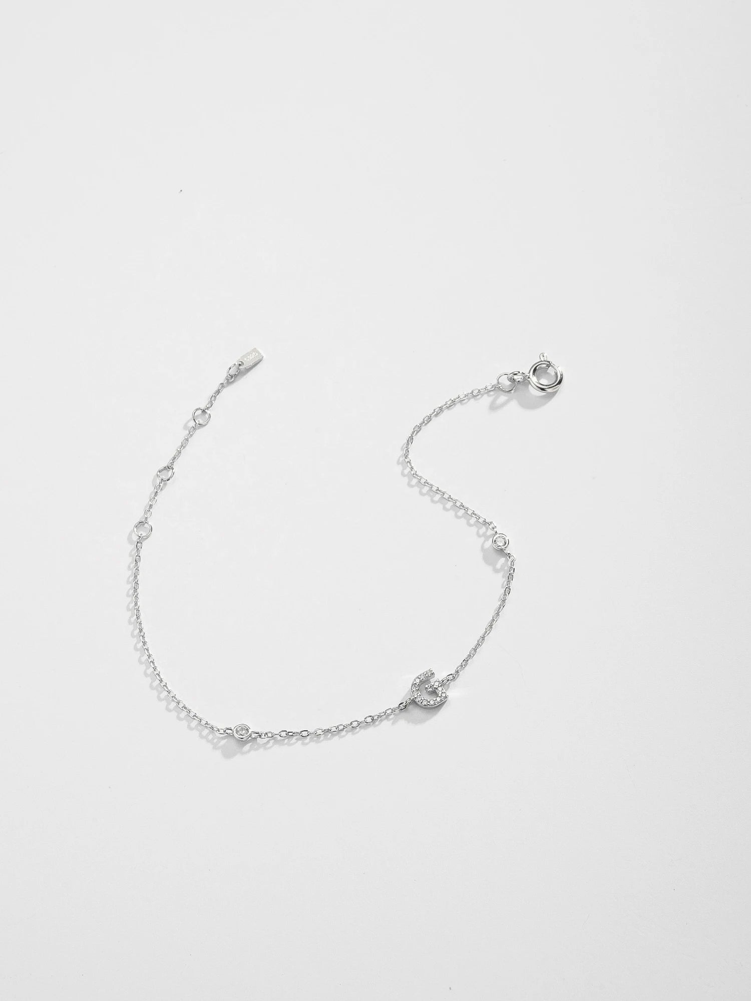 Forever Your Initial Bracelet - 925 Sterling Silver