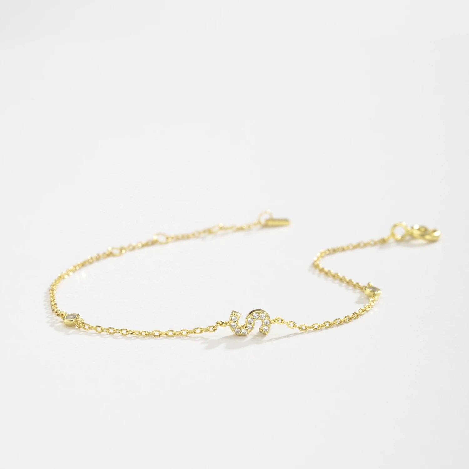Forever Your Initial Bracelet - 925 Sterling Silver