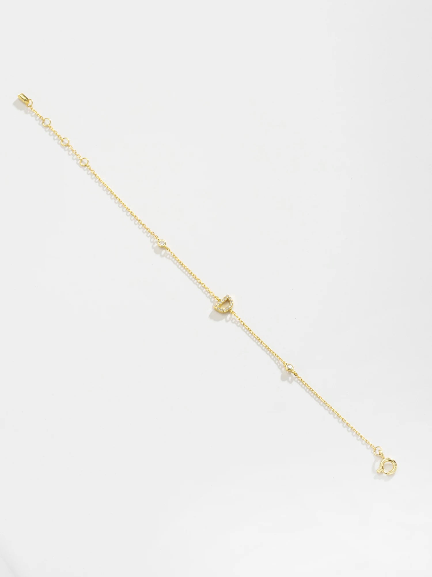 Forever Your Initial Bracelet - 925 Sterling Silver