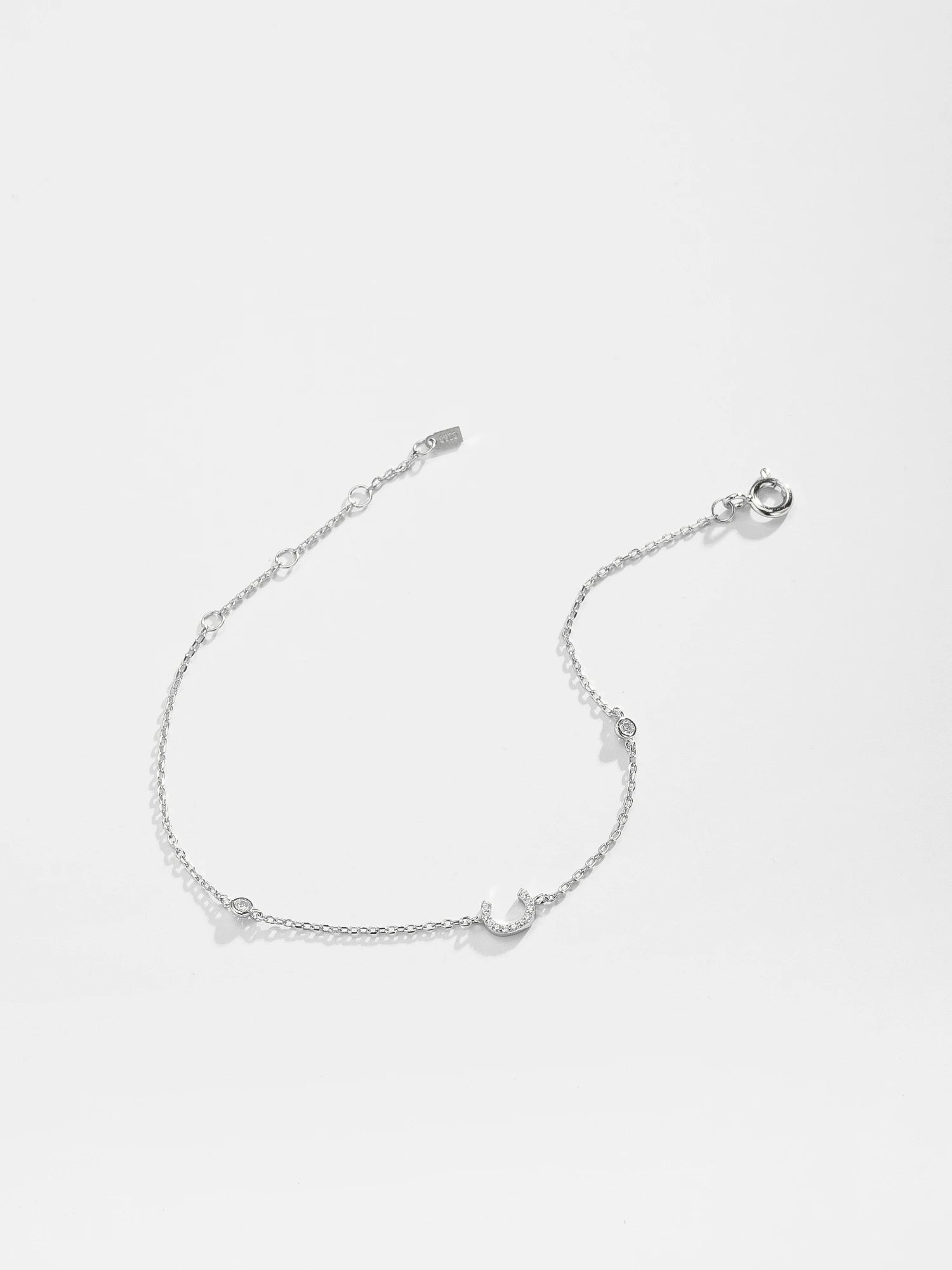 Forever Your Initial Bracelet - 925 Sterling Silver