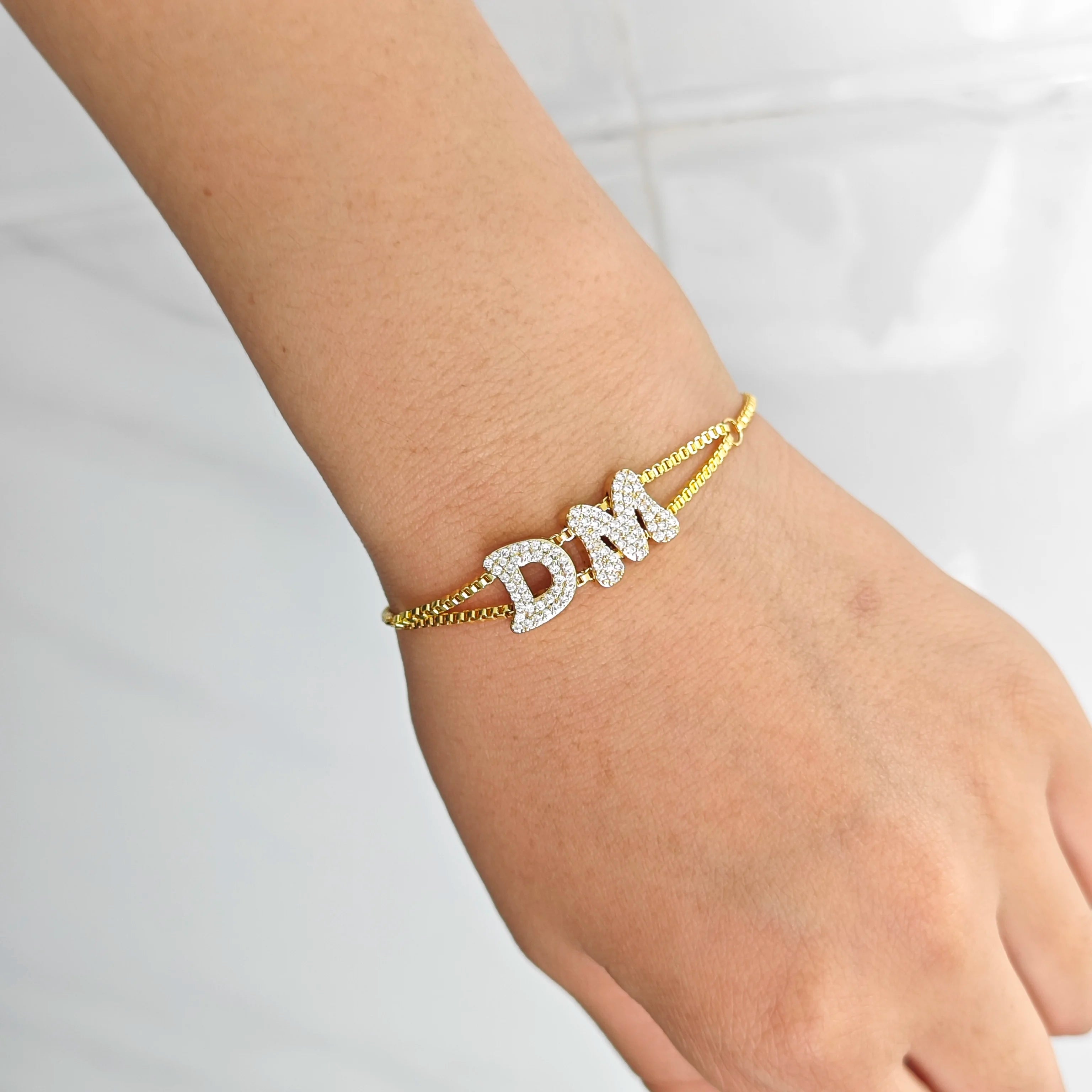 Personalized Iced- Out Name Bracelet