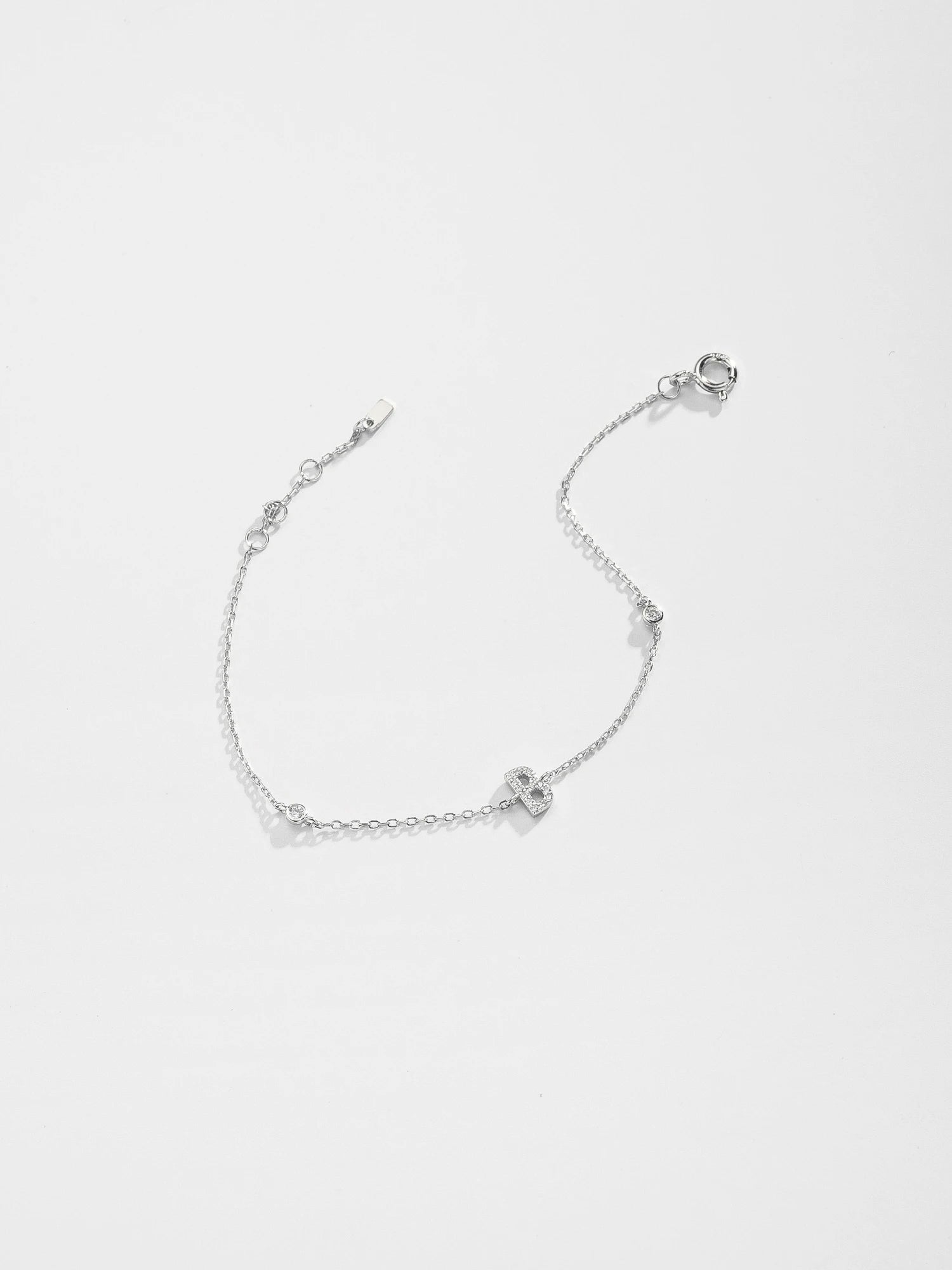 Forever Your Initial Bracelet - 925 Sterling Silver