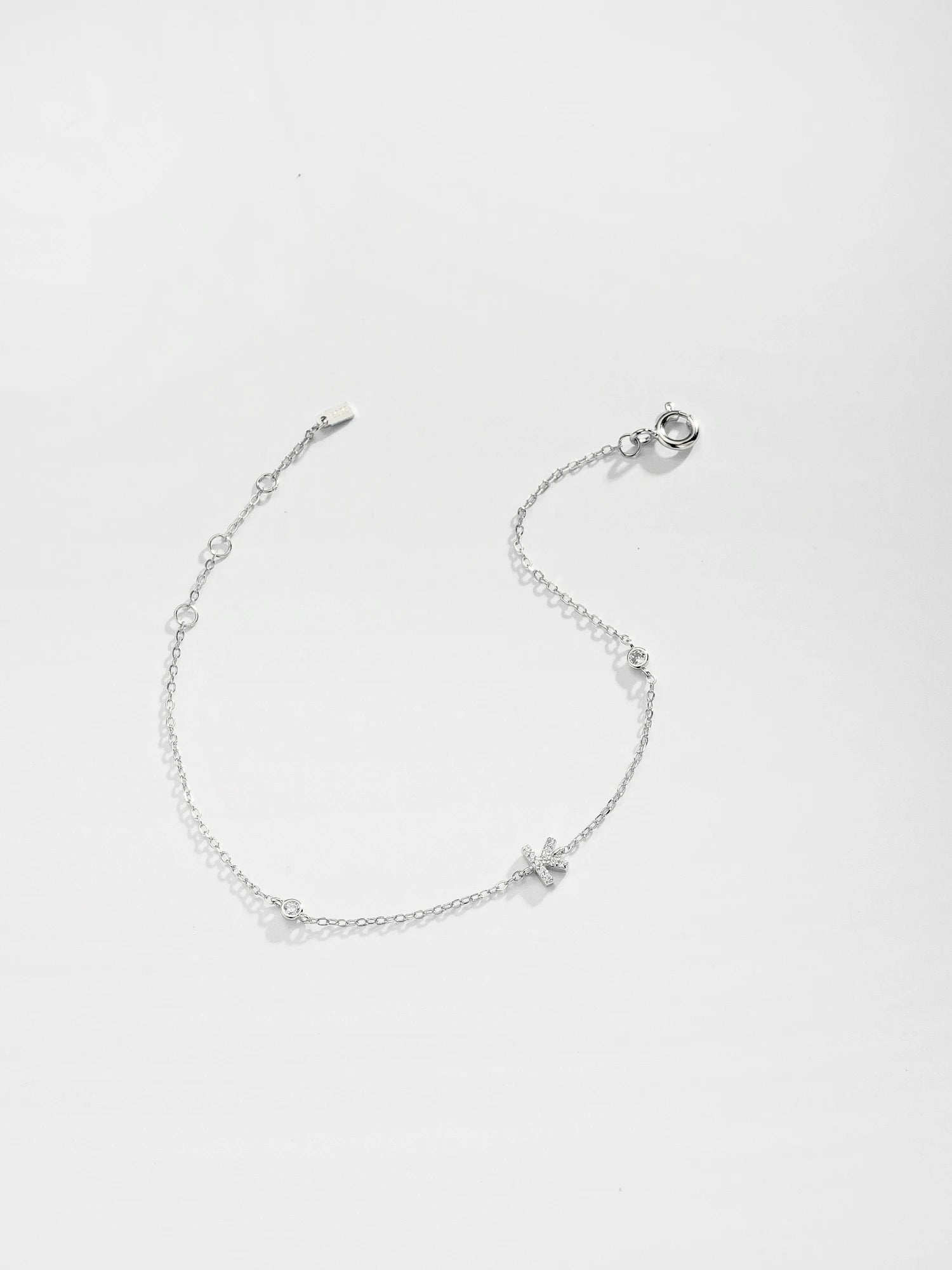 Forever Your Initial Bracelet - 925 Sterling Silver