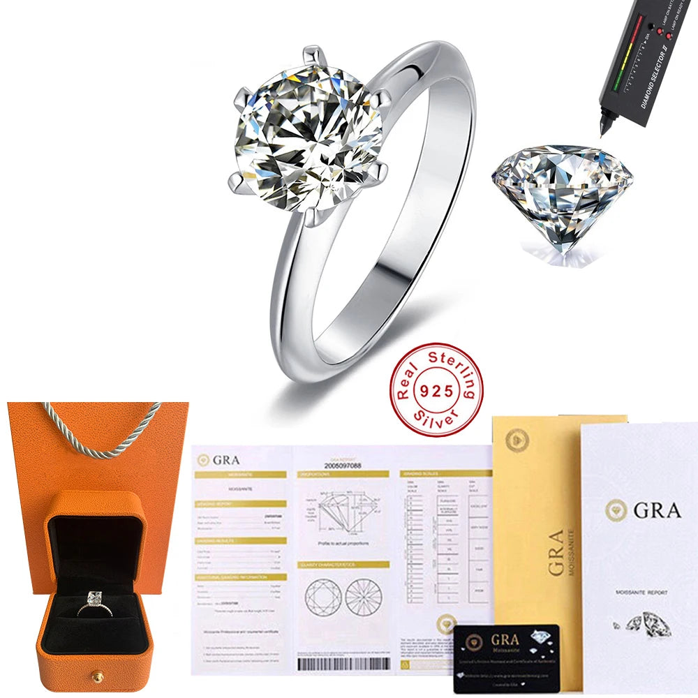 Brilliant Moissanite Engagement Ring