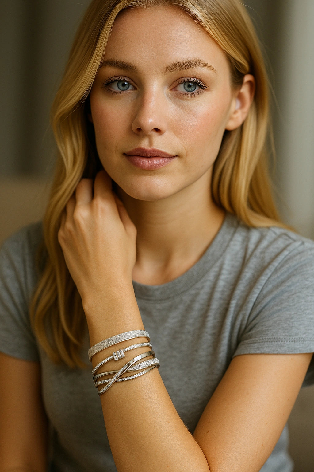 Luxury Stainless Steel Bracelet Stack