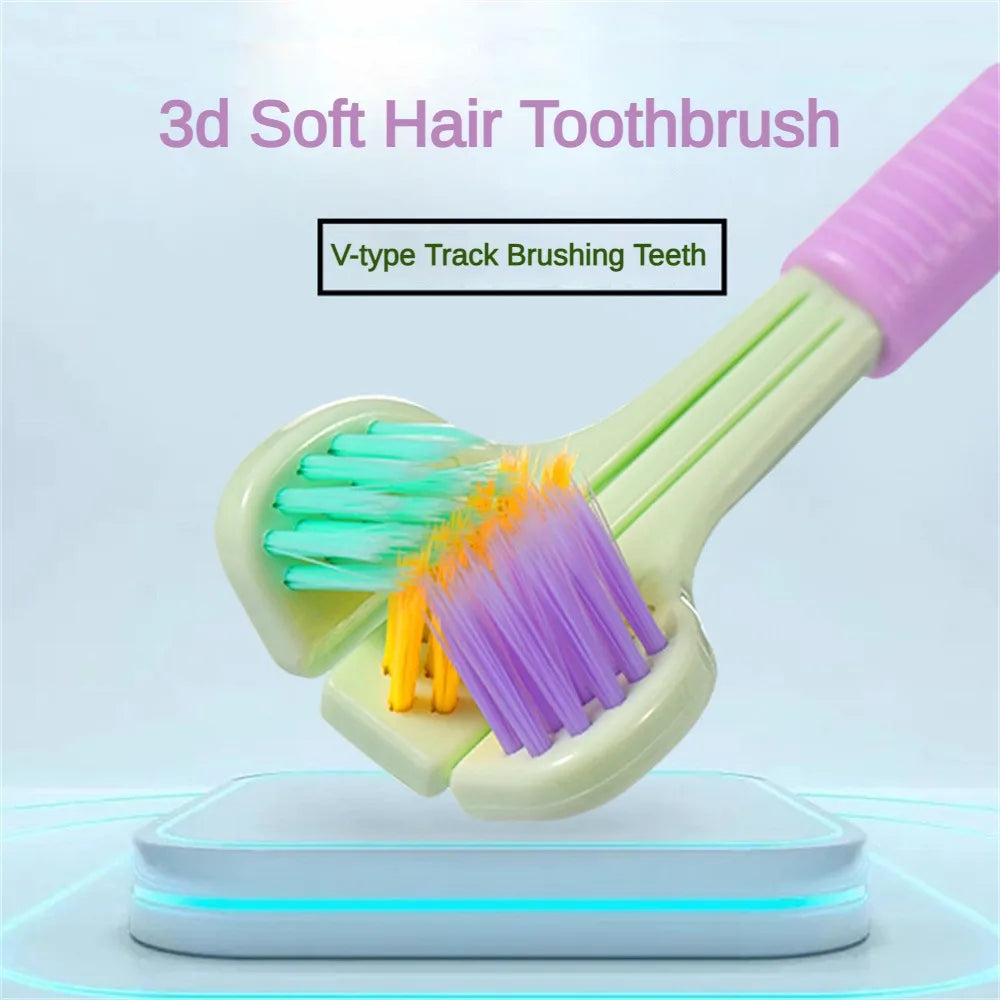 Three-Sided Toothbrush