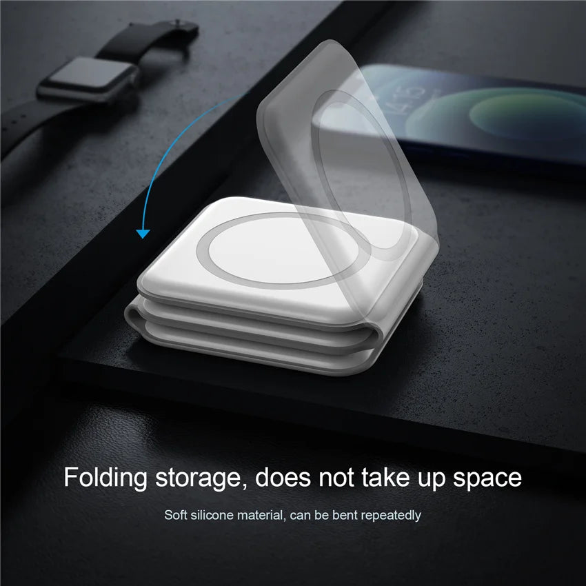 Fast 100W 3-in-1 Wireless Charger Stand for iPhone, Watch, AirPods