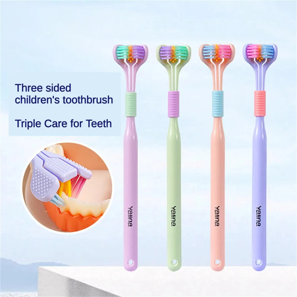 Three-Sided Toothbrush